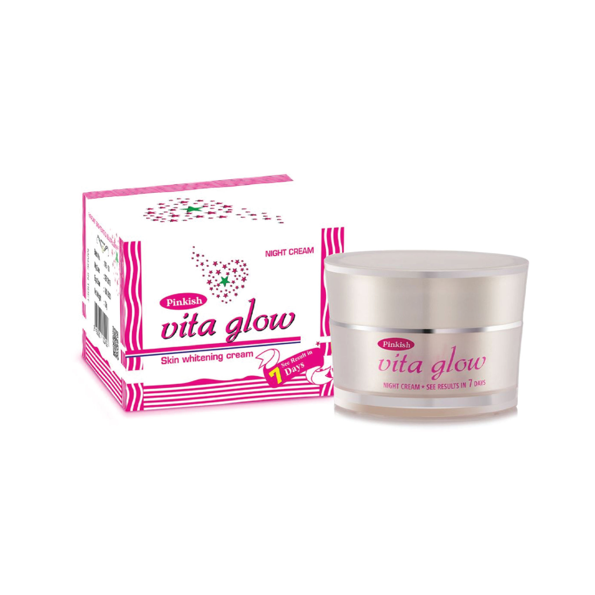 Pinkish Vita Glow Skin Whitening Cream [30 Grams]