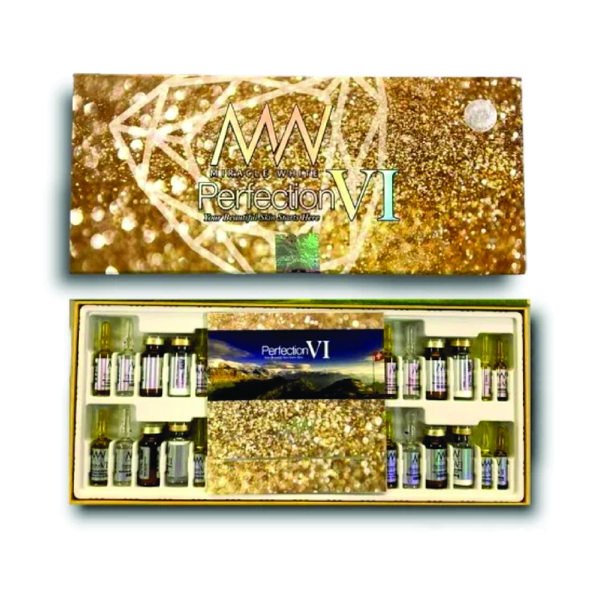 Miracle White 60,000mg Gold Perfection VI Glutathione Injection [06 Sessions]