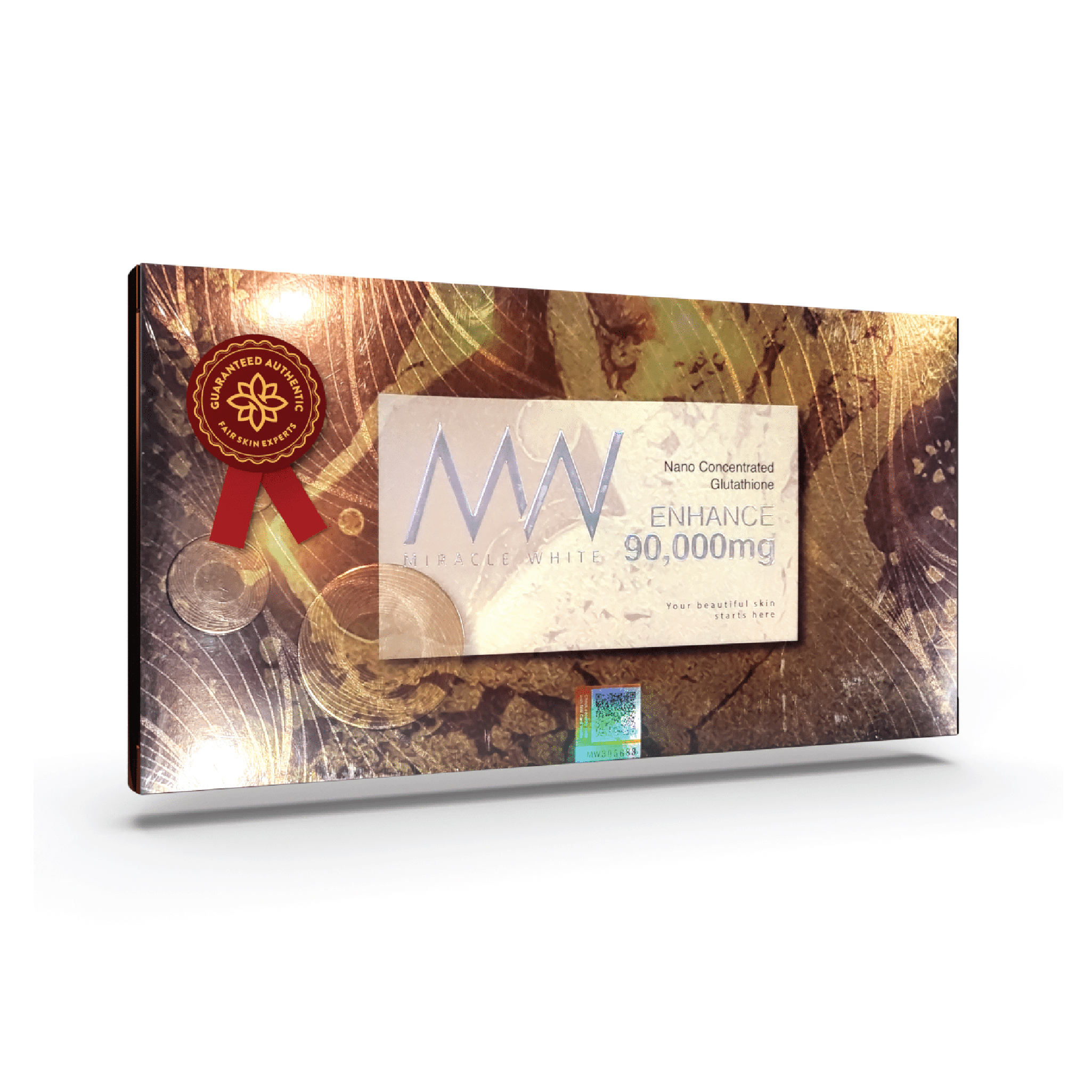 Miracle White 90,000mg Gold Enhance Glutathione Injection [06 Sessions]