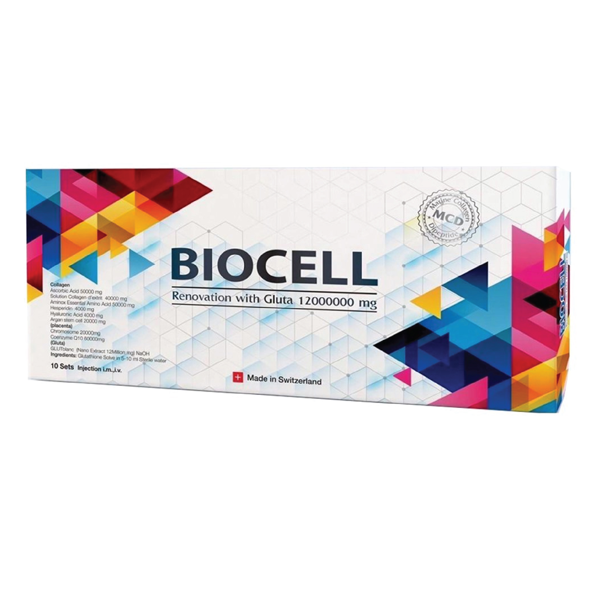 BioCell Renovation With Gluta 12,000,000mg Injection [10 Sessions]