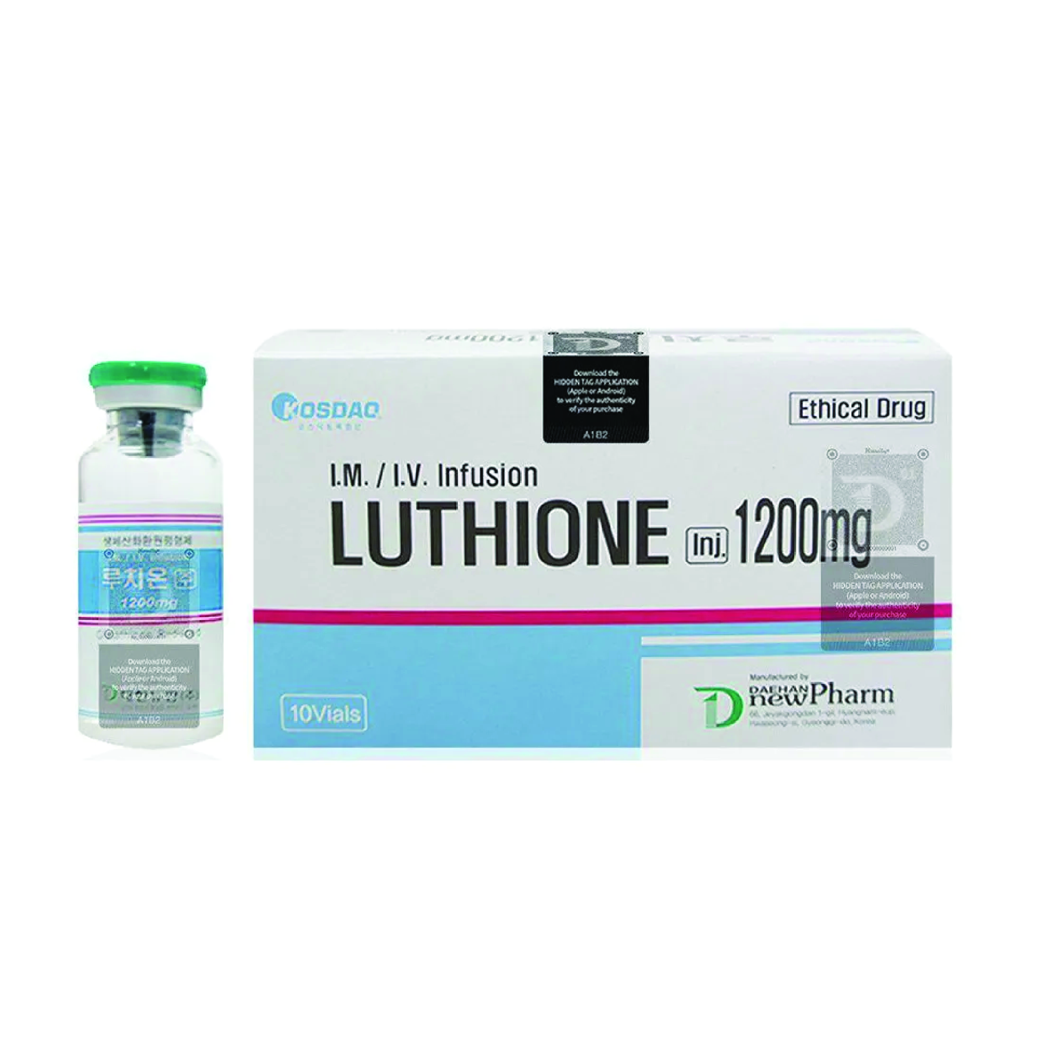 CosdaQ Cindella Luthione 1200mg Glutathione Injection [10 Sessions]