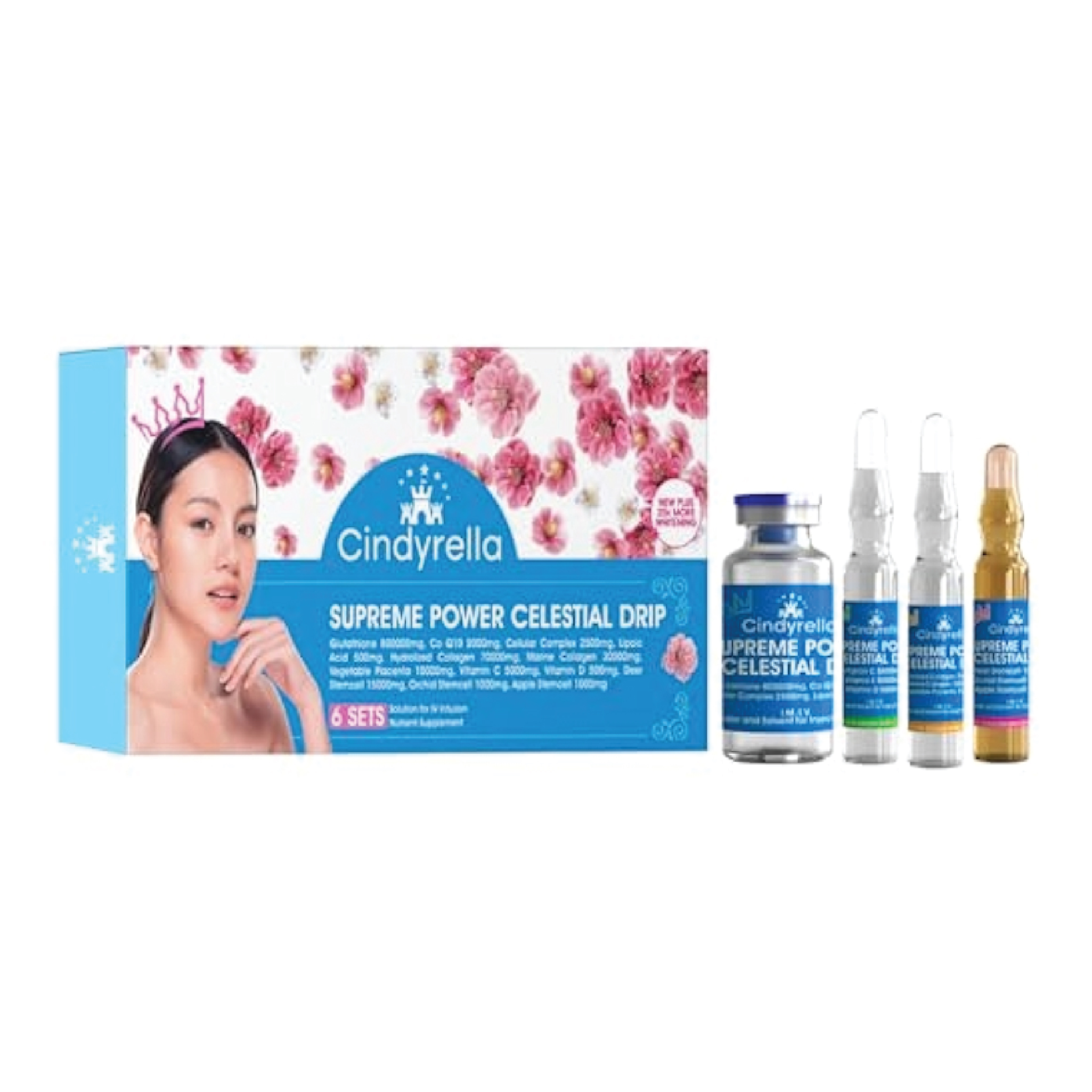 Cindyrella Supreme Drip With NAD+ Glutathione Injection [06 Sessions]