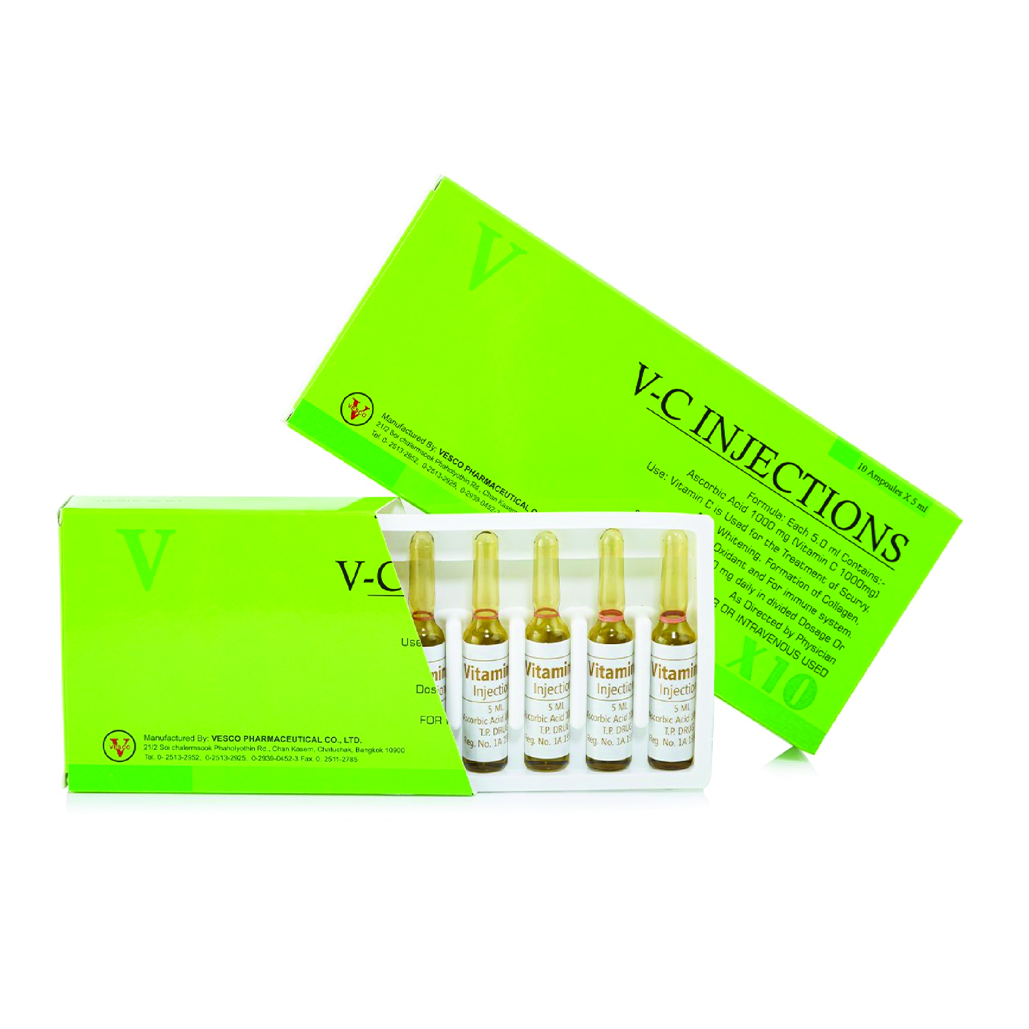 Vesco Pharma Vitamin C Injection 1000mg [10 Sessions]