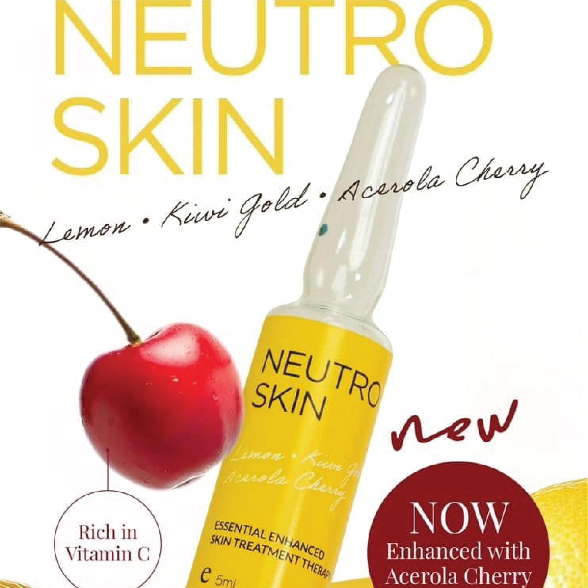 Neutro Skin Lemon, Kiwi Gold, Avocado & Cherry Enhanced Skin Treatment Therapy [10 Sessions]