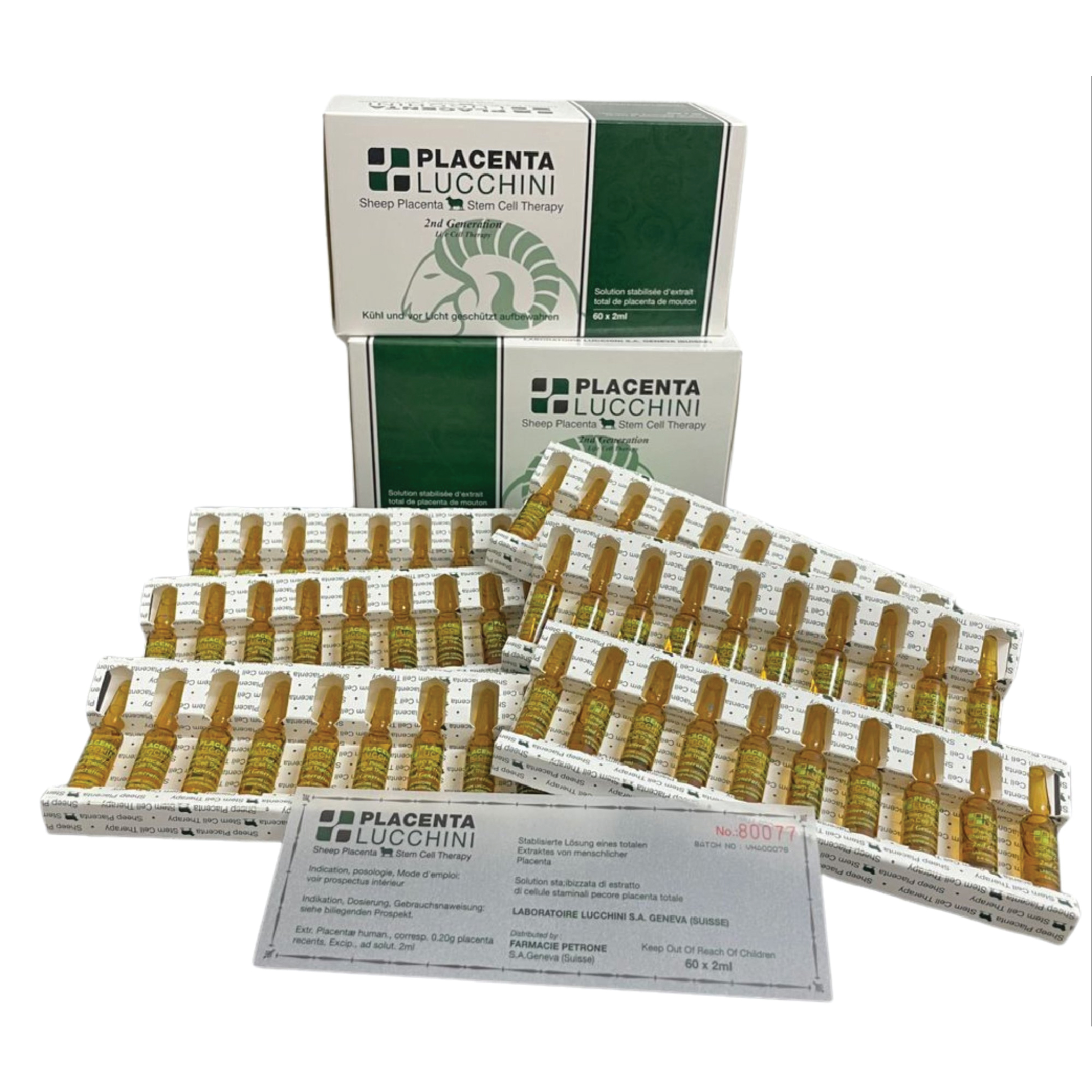 Lucchini Placenta Stem Cell Therapy 2nd Generation (Sheep Placenta) [60 Sessions]