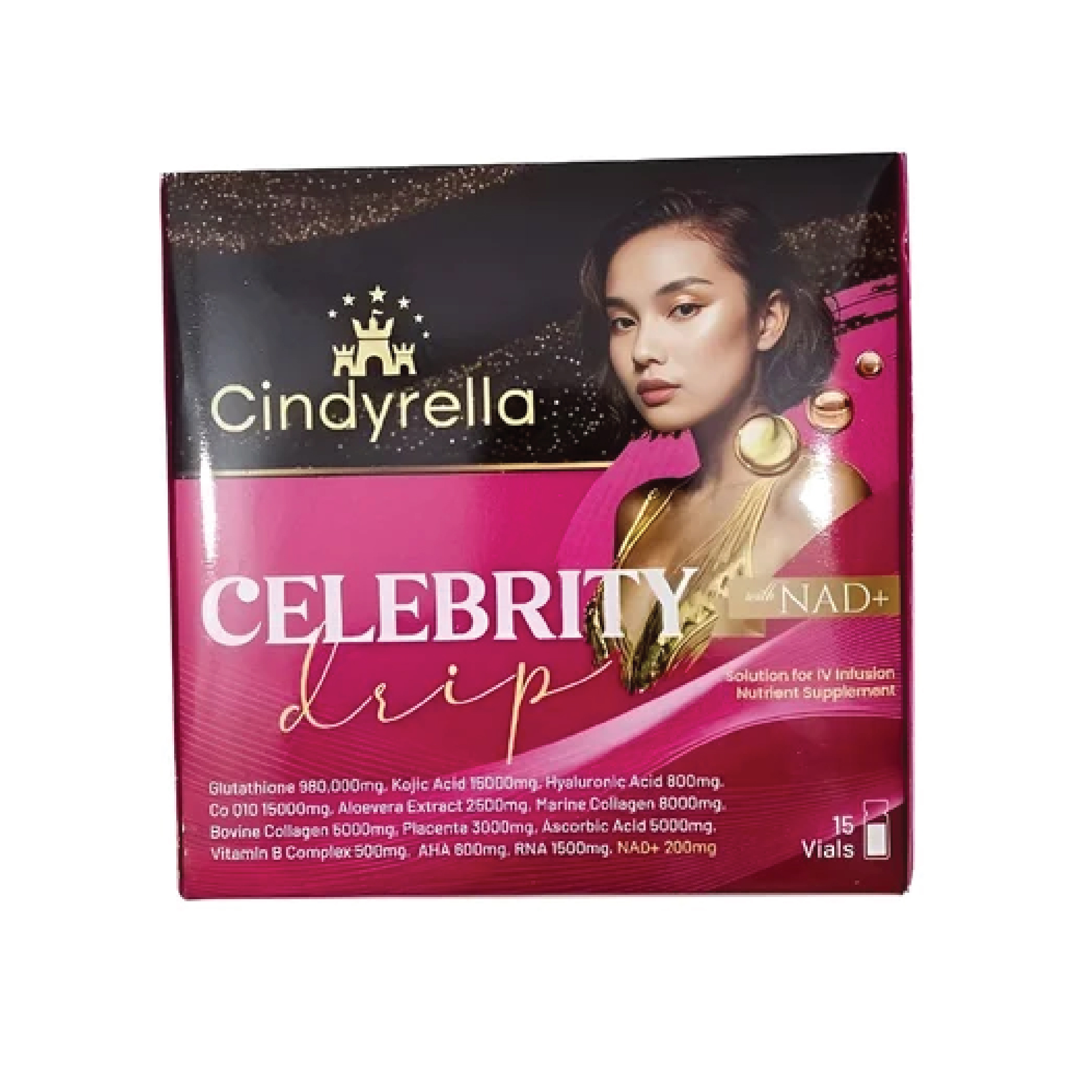 Cindyrella Celebrity Drip with NAD+ Solution for IV Infusion Nutrient Supplement [15 Sessions]