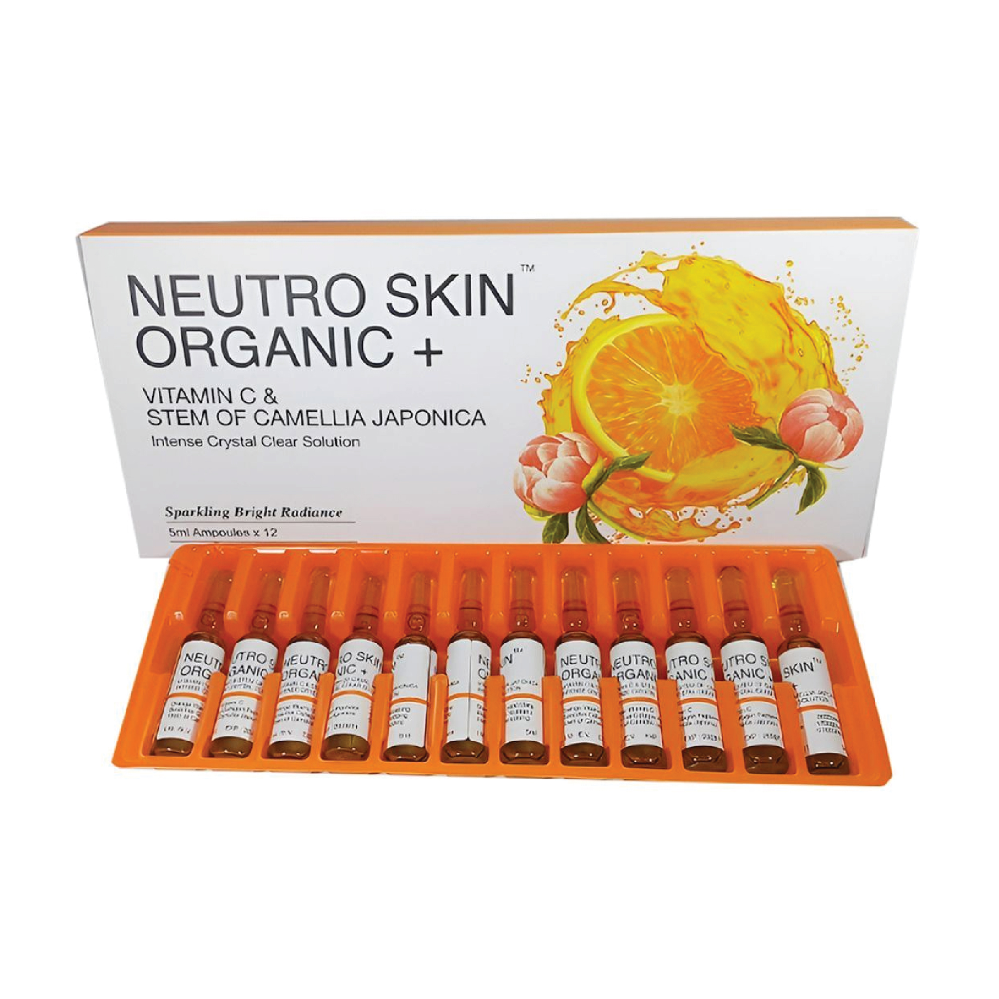 Neutro Skin Organic + Vitamin C & Stem of Camellia Japonica Intense Crystal Clear Solution [12 Sessions]